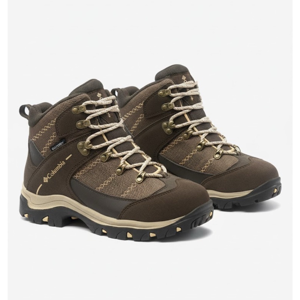 Columbia Unisex Tan and Brown Outdoor Boots Size Men’s 7 / Women 8.5